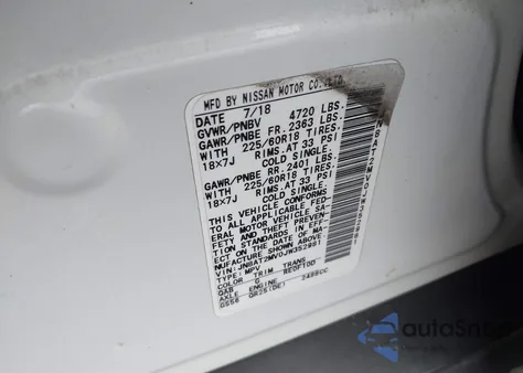 2018 Nissan Rogue Sl z USA, uszkodzony, nr VIN JN8AT2MV0JW352981